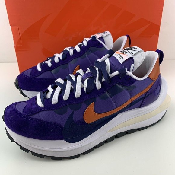 Nike Sacai Vaporwaffle Size 8.5 Mens Dark Iris Sue - Picture 3 of 12